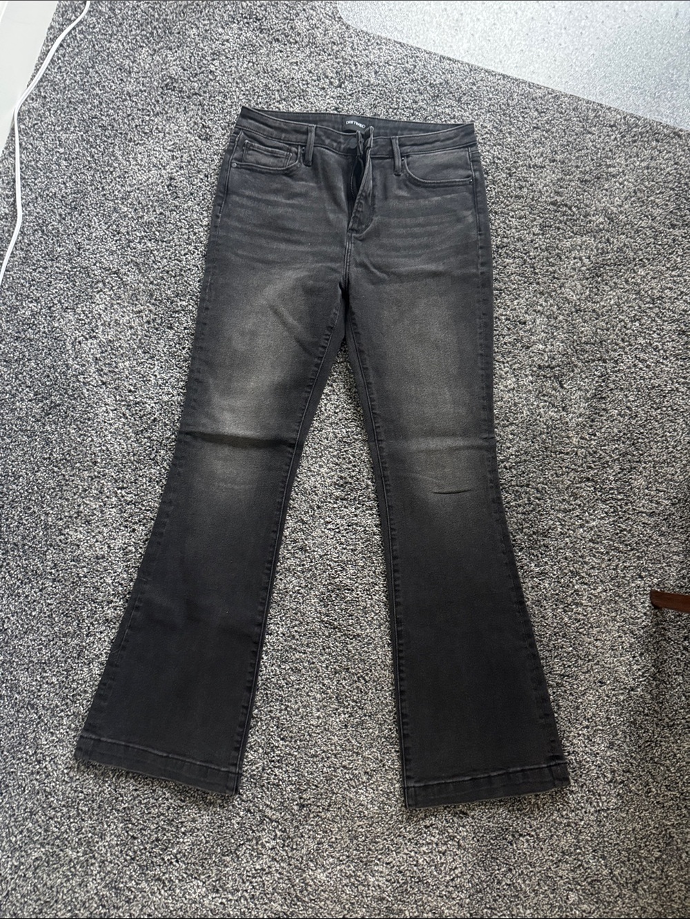 Driftwood Wyatt High-Rise Black Flared Women's Jeans